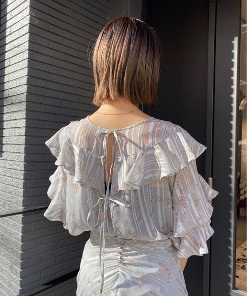 デイシー　Deicy me couture シアーノスタルフルールスカート ME COUTURE（ミークチュール）の「シアーノスタルフルール