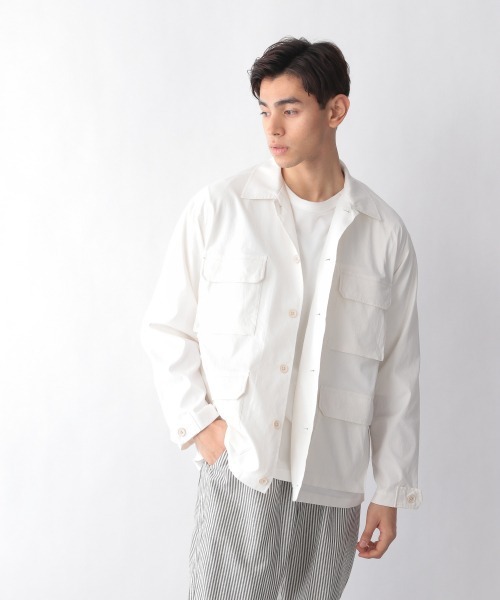 GLOBAL WORK(グローバルワーク)の「ファティーグシャツジャケット/924532(その他アウター・メンズ・ホワイト/ブラック/ブラウン系その他6・MEDIUM/LARGE)」の6枚目の写真