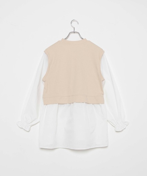 WEGO(ウィゴー)の「WEGO/テレコレイヤードチュニック(チュニック・レディース・アイボリー/ブラック/グリーン系その他/ライトブラウン・FREE)」の11枚目の写真