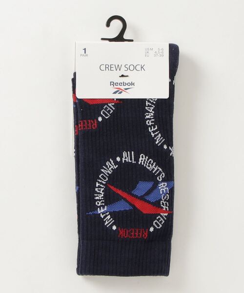 Reebok(リーボック)の「クラシックス ポルカドット ソックス / Classics Polka-Dot Socks(ソックス/靴下・メンズ・ホワイト/ネイビー・MEDIUM/SMALL)」の4枚目の写真