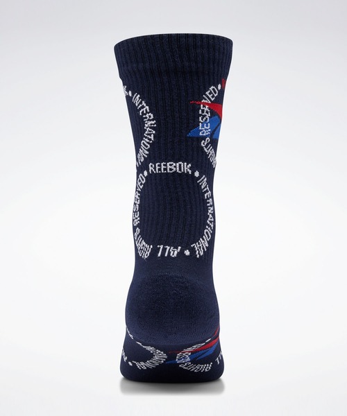 Reebok(リーボック)の「クラシックス ポルカドット ソックス / Classics Polka-Dot Socks(ソックス/靴下・メンズ・ホワイト/ネイビー・MEDIUM/SMALL)」の6枚目の写真