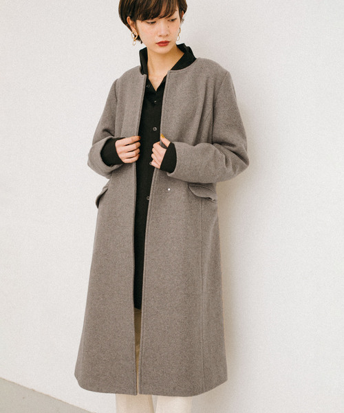 ブランド古着 ノーカラーコート ノーカラーコート Kbf ケイビーエフ のファッション通販 Zozoused