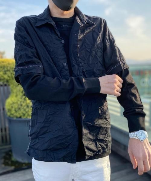 G-STAR（ジースター）の「BOUND POCKET REGULAR SHIRT（シャツ/ブラウス・メンズ・ダークブラック・SMALL/MEDIUM/X-SMALL/LARGE）」の3枚目の写真