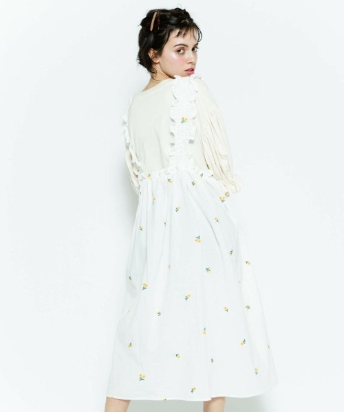 Candy Stripper（キャンディストリッパー）の「FLORAL APRON ドレス