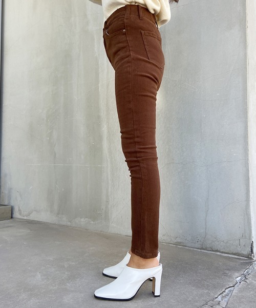 esutoreja(エストレジャ)の「ミッドライズストレッチデニム(デニムパンツ・レディース・ブラック/ブラウン/カーキ・S/M)」の5枚目の写真