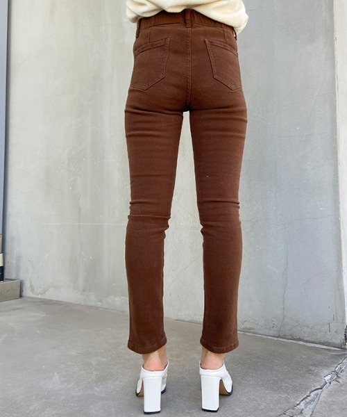 esutoreja(エストレジャ)の「ミッドライズストレッチデニム(デニムパンツ・レディース・ブラック/ブラウン/カーキ・S/M)」の13枚目の写真
