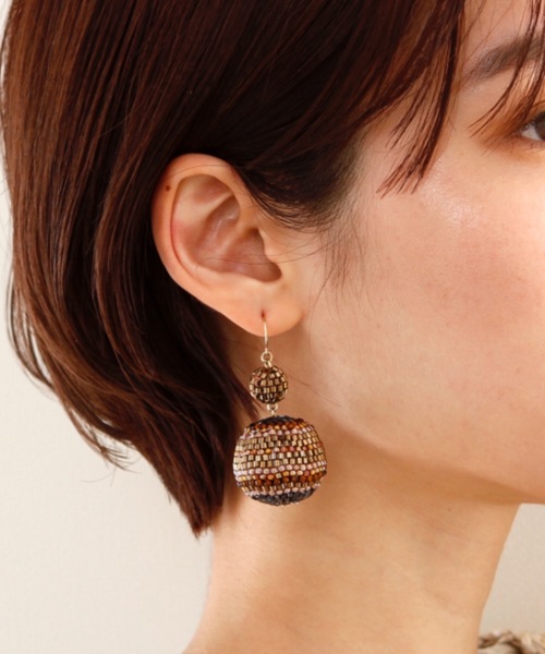JewCas(ジュアキャス)の「JewCas Cebu newビーズピアス(blue)(ピアス(両耳用)・レディース・ブルー/オフホワイト/ブラウン・FREE)」の19枚目の写真
