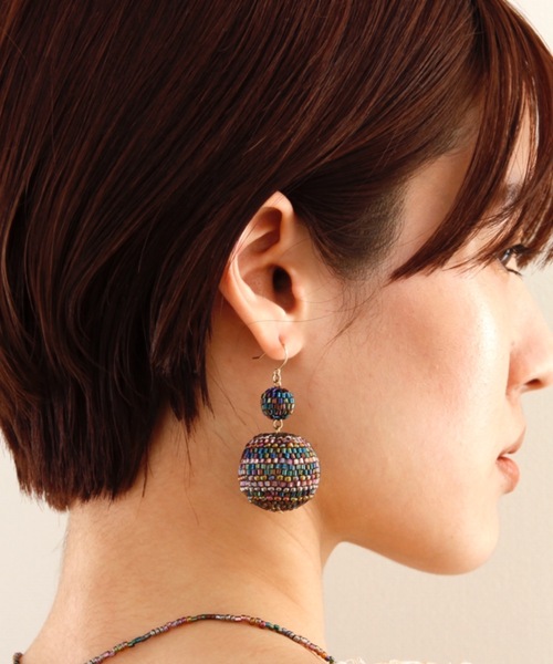 JewCas(ジュアキャス)の「JewCas Cebu newビーズピアス(blue)(ピアス(両耳用)・レディース・ブルー/オフホワイト/ブラウン・FREE)」の16枚目の写真