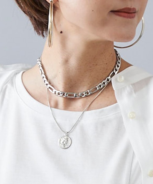 DouDou(ドゥドゥ)の「ボリュームチェーンネックレス(ネックレス・レディース・ゴールド/シルバー・FREE)」の2枚目の写真