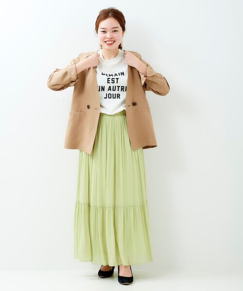 le.coeur blanc(ルクールブラン)の「ロゴプリントTシャツ(Tシャツ/カットソー・レディース・ベージュ/オフホワイト/モカ・38)」の20枚目の写真