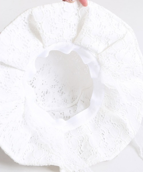 WC（ダブル シー）の「レース付きフリルハット（ハット）」 - WEAR