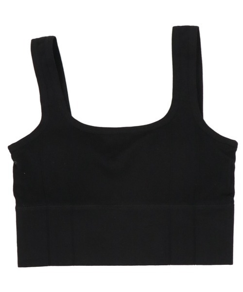 SPINNS（スピンズ）の「カップ付き リブスポブラ（タンクトップ・レディース・ベージュ/ブルー/オレンジ/ブラック/マスタード/パープル/ホワイト・ONESIZE）」の20枚目の写真