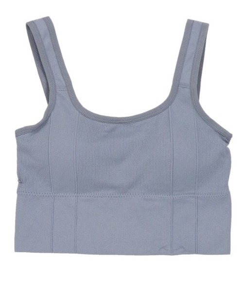 SPINNS（スピンズ）の「カップ付き リブスポブラ（タンクトップ・レディース・ベージュ/ブルー/オレンジ/ブラック/マスタード/パープル/ホワイト・ONESIZE）」の22枚目の写真