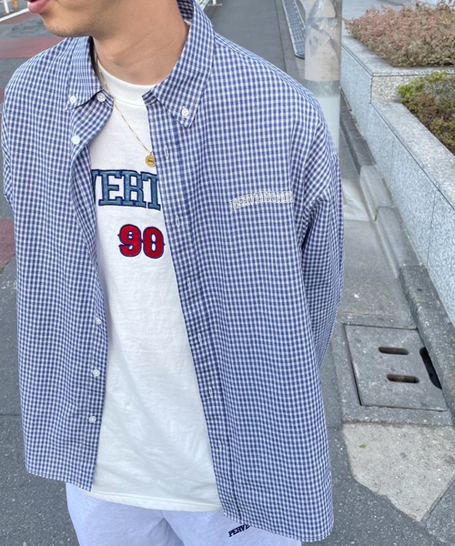 WHO'S WHO gallery（フーズフーギャラリー）の「【KOOKY'N/クーキー】チェックブロードシャツ（シャツ/ブラウス・メンズ・レッド/ブルー/グリーン・FREE）」の8枚目の写真