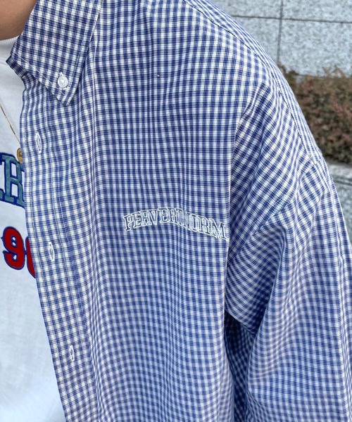 WHO'S WHO gallery（フーズフーギャラリー）の「【KOOKY'N/クーキー】チェックブロードシャツ（シャツ/ブラウス・メンズ・レッド/ブルー/グリーン・FREE）」の9枚目の写真