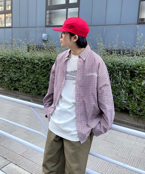 WHO'S WHO gallery（フーズフーギャラリー）の「【KOOKY'N/クーキー】チェックブロードシャツ（シャツ/ブラウス・メンズ・レッド/ブルー/グリーン・FREE）」の12枚目の写真