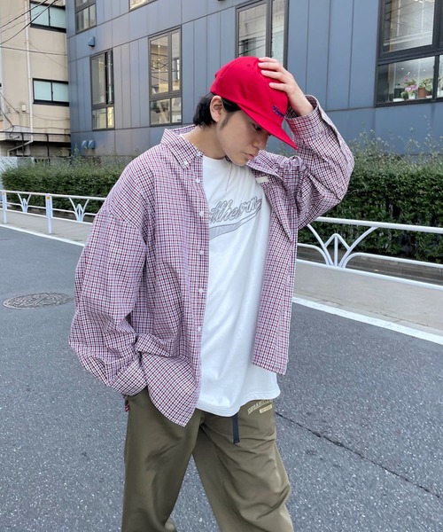 WHO'S WHO gallery（フーズフーギャラリー）の「【KOOKY'N/クーキー】チェックブロードシャツ（シャツ/ブラウス・メンズ・レッド/ブルー/グリーン・FREE）」の13枚目の写真