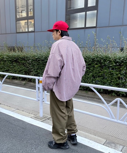 WHO'S WHO gallery（フーズフーギャラリー）の「【KOOKY'N/クーキー】チェックブロードシャツ（シャツ/ブラウス・メンズ・レッド/ブルー/グリーン・FREE）」の16枚目の写真