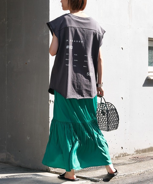 CIAOPANIC TYPY（チャオパニックティピー）の「マットサテンティアードスカート（スカート・レディース・ホワイト/ブラック/イエロー/グリーン・ONE SIZE）」の12枚目の写真