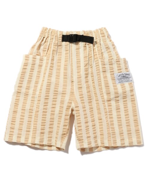 SHOO・LA・RUE（シューラルー）の「◆【90-150cm】ひんやりストライプハーフパンツ（その他パンツ・キッズ・ベージュ系2/ブルー系2・11/10/12/09/13/15 /14）」の6枚目の写真