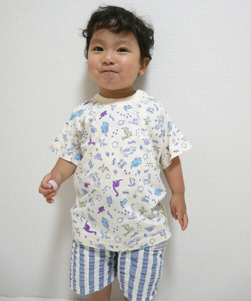 SHOO・LA・RUE（シューラルー）の「◆【90-150cm】ひんやりストライプハーフパンツ（その他パンツ・キッズ・ベージュ系2/ブルー系2・11/10/12/09/13/15 /14）」の9枚目の写真