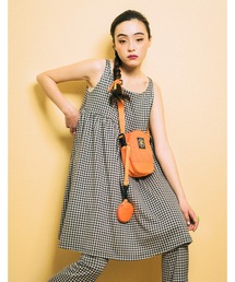 Little sunny bite | Check girly cami dress(キャミソール)