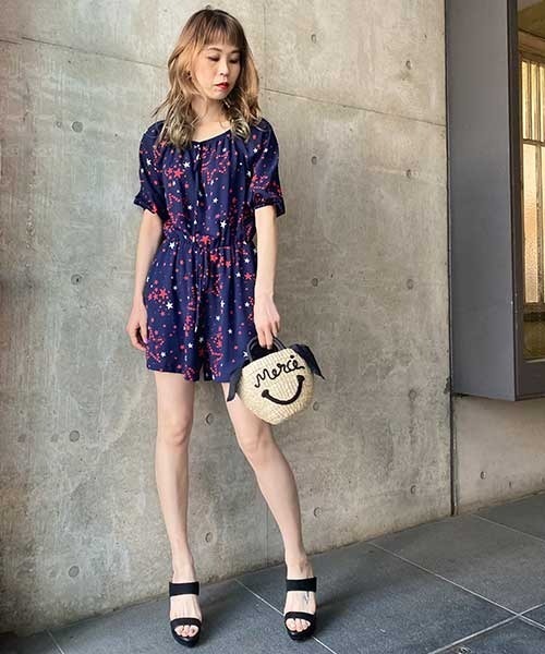 a-jolie(アジョリー)の「【a-jolie/アジョリー】メッセージロゴカゴバッグ(かごバッグ・レディース・ブラック/ベージュ・FREE)」の11枚目の写真