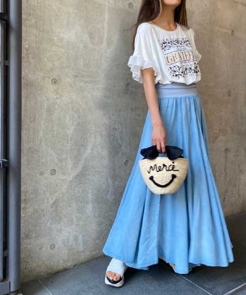 a-jolie(アジョリー)の「【a-jolie/アジョリー】メッセージロゴカゴバッグ(かごバッグ・レディース・ブラック/ベージュ・FREE)」の12枚目の写真