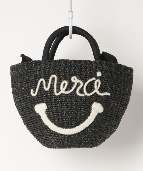 a-jolie(アジョリー)の「【a-jolie/アジョリー】メッセージロゴカゴバッグ(かごバッグ・レディース・ブラック/ベージュ・FREE)」の8枚目の写真