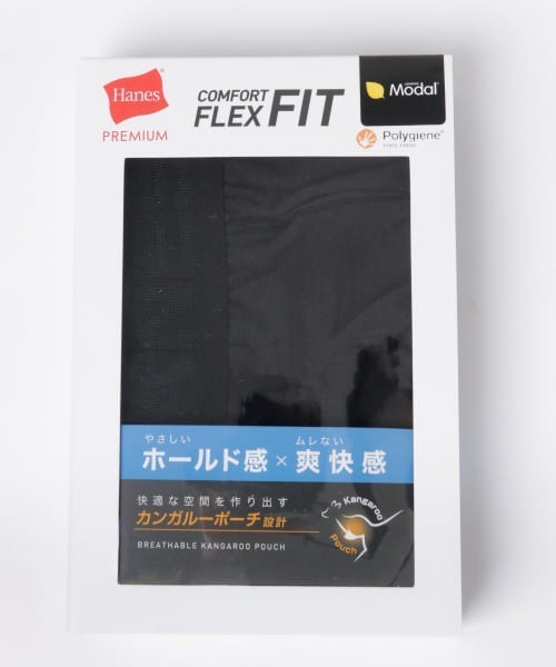 HANES（ヘインズ）の「HANES　PREMIUM Comfort Flex Fit（トランクス・メンズ・チャコールグレー/ブラック・MEDIUM/LARGE/X-LARGE）」の9枚目の写真