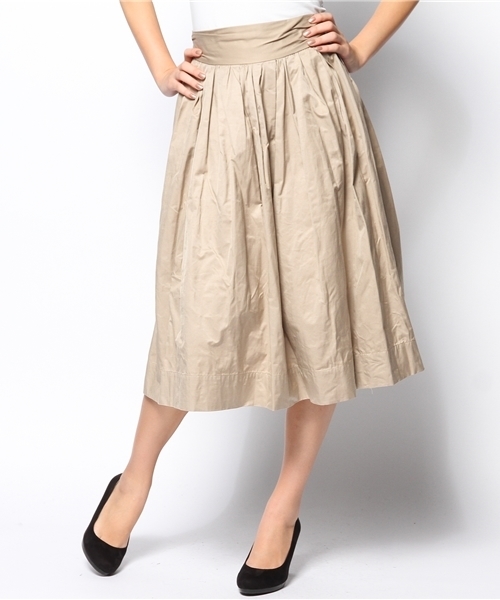 JOURNAL STANDARD（ジャーナルスタンダード）の「メモリーツイル ミッドカーフスカート #（スカート・レディース・ベージュ/ネイビー・38/36/40）」の10枚目の写真
