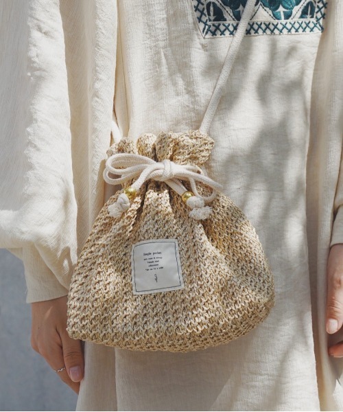 Zozo限定 たかあしあかり 巾着ショルダーバッグ ハンドバッグ Earth Music Ecology By たかあしあかり アースミュージックアンドエコロジーバイタカアシアカリ のファッション通販 Zozotown