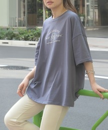 CORNERS | ロゴエンブレム刺繍BIGTシャツ(Tシャツ/カットソー)