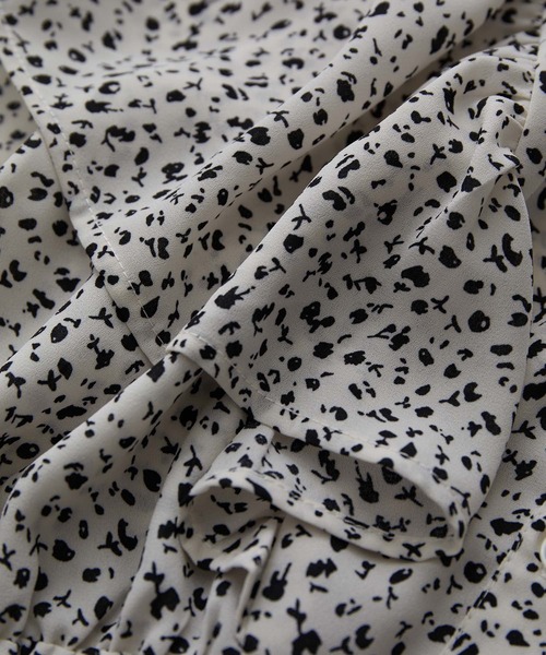 VIS（ビス）の「【セットアップ対応】【美短】フリルフレンチスリーブペプラムブラウス（シャツ/ブラウス・レディース・ブラック/ホワイト系その他/ブラック系その他・S/M）」の20枚目の写真