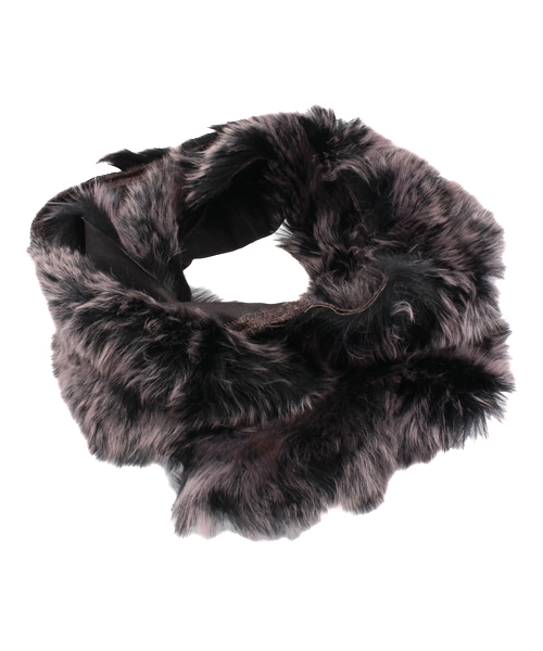 ESTNATION（エストネーション）の「KARL DONOGHUE ファーストール（ストール/ショール・レディース・グレー/ダークブラウン/ピンク・FREE）」の3枚目の写真