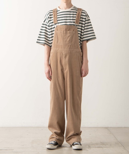 WEGO（ウィゴー）の「WEGO/コーデュロイオーバーオール（サロペット/オーバーオール・メンズ・ブラック/ベージュ/アイボリー・MEDIUM/LARGE）」の22枚目の写真