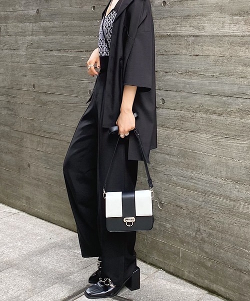 PAGEBOY（ページボーイ）の「クリアルーズセットアップパンツ（その他パンツ・レディース・ブラック/グレイッシュベージュ/グリーン・FREE）」の7枚目の写真