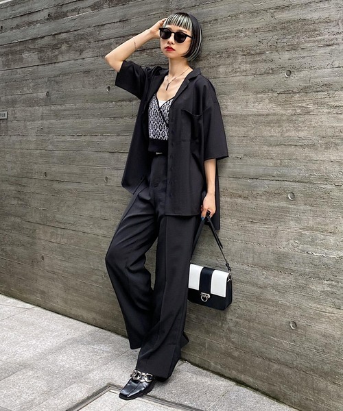 PAGEBOY（ページボーイ）の「クリアルーズセットアップパンツ（その他パンツ・レディース・ブラック/グレイッシュベージュ/グリーン・FREE）」の9枚目の写真