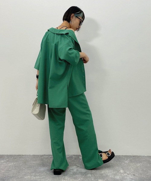 PAGEBOY（ページボーイ）の「クリアルーズセットアップパンツ（その他パンツ・レディース・ブラック/グレイッシュベージュ/グリーン・FREE）」の15枚目の写真