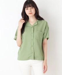 Cutie Blonde | 【S-L】オープンカラーシャツ(シャツ/ブラウス)