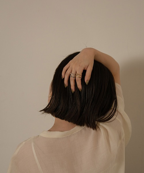 lawgy(ラウジー)の「two tier ring(リング・レディース・シルバー/ゴールド・FREE)」の3枚目の写真
