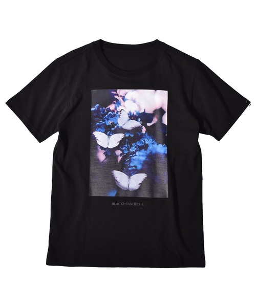 BLACK by VANQUISH(ブラックバイバンキッシュ)の「【BLACK by VANQUISH】ブラックバイバンキッシュ/フォトプリントクルーネック半袖Tシャツ(Tシャツ/カットソー・メンズ・ブラック/ホワイト・M/XL/L)」の9枚目の写真
