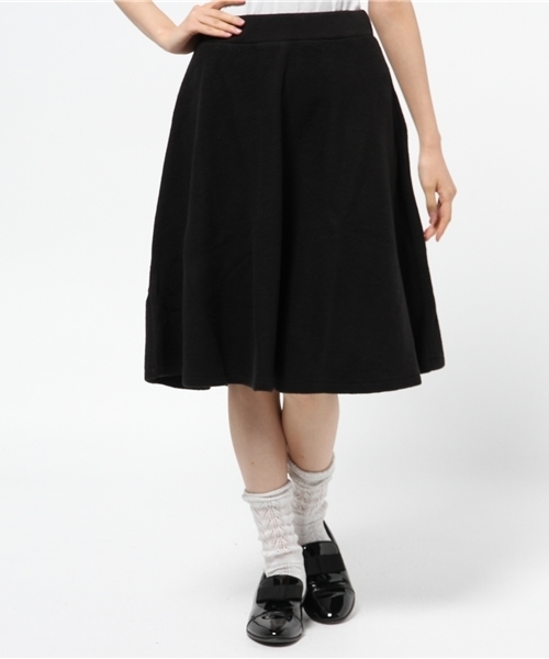 CIAOPANIC TYPY(チャオパニックティピー)の「スウェット起毛フレアスカート(スカート・レディース・ネイビー/グレー/ブラック・FREE)」の2枚目の写真