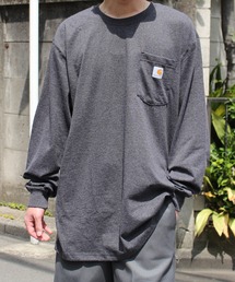 【carhartt】カーハート Workwear Pocket LS T-Shirt ワンポイント ポケットロンT ビッグシルエット ロングスリーブTシャツ K126