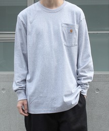 【carhartt】カーハート Workwear Pocket LS T-Shirt ワンポイント ポケットロンT ビッグシルエット ロングスリーブTシャツ K126