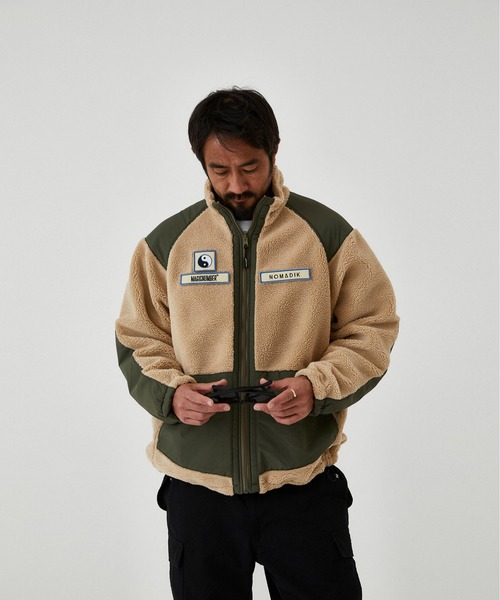 ジャケット・アウター n.m zeroエコスエードムートンMA1ブルゾン - 黒