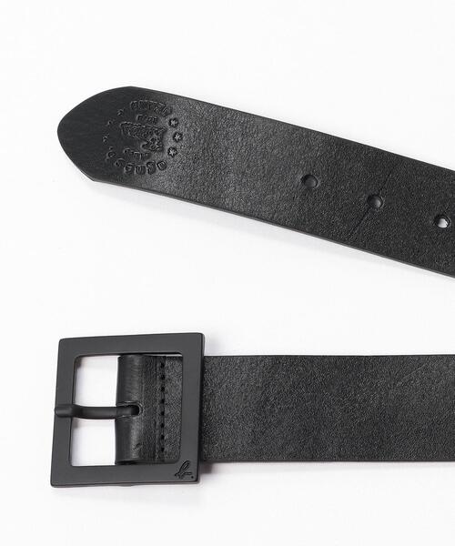 agnes b.（アニエスベー）の「AD64 CEINTURE スクエアバックルベルト（ベルト・メンズ・ブラック・90/80/85/95）」の2枚目の写真