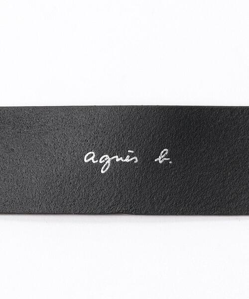 agnes b.（アニエスベー）の「AD64 CEINTURE スクエアバックルベルト（ベルト・メンズ・ブラック・90/80/85/95）」の3枚目の写真