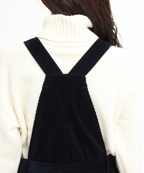CHILD WOMAN（チャイルドウーマン）の「☆8Ｗコールディアモイスト サロペット（サロペット/オーバーオール・レディース・ネイビー/ブラウン・FREE）」の18枚目の写真