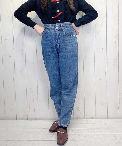 Clice de Paris(クリシェドゥパリス)の「K/ボーイフレンドデニム(デニムパンツ・レディース・ブルー・ONESIZE)」の4枚目の写真